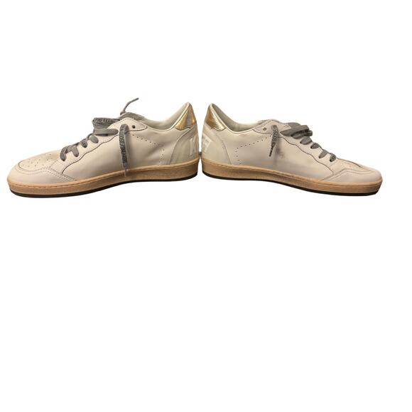 Golden Goose Ball Star Sneakers White & Gold Metallic Star Size 42 EU - Picture 3 of 8